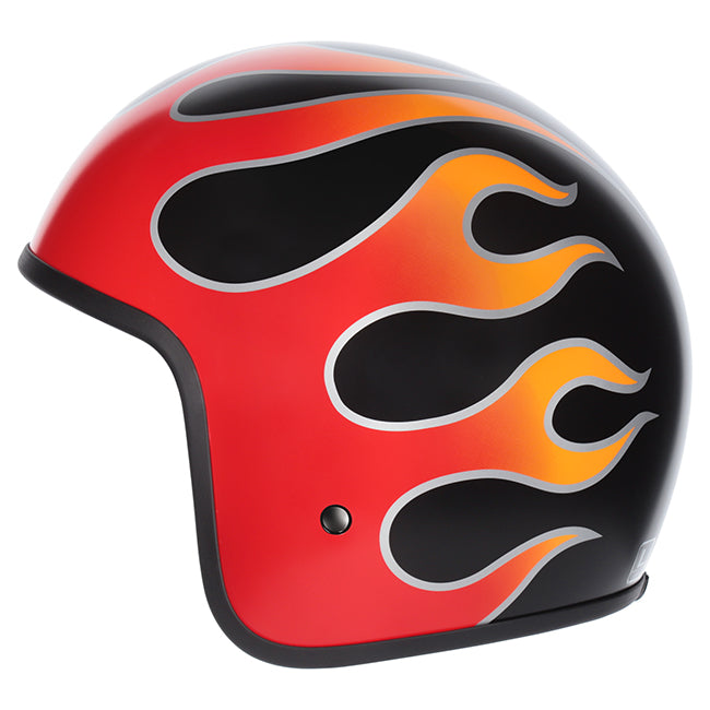 bike helmet with flames M2R PRIME FLAMED PC-1 HELMET