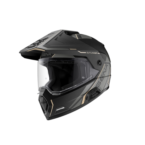 SENA OUTLANDER SMART ADV DUAL-SPORT HELMET - MATT BLACK
