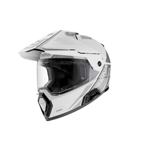 SENA OUTLANDER SMART ADV DUAL-SPORT HELMET - WHITE