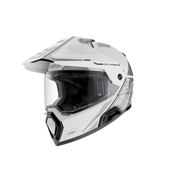 SENA OUTLANDER SMART ADV DUAL-SPORT HELMET - WHITE