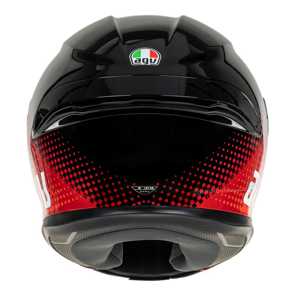 AGV K6 S SMU FISION BLACK/RED HELMET