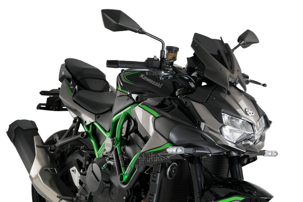 PUIG NEW GENERATION SPORT SCREEN TO SUIT KAWASAKI Z H2 (2020 - ONWARDS) - DARK SMOKE