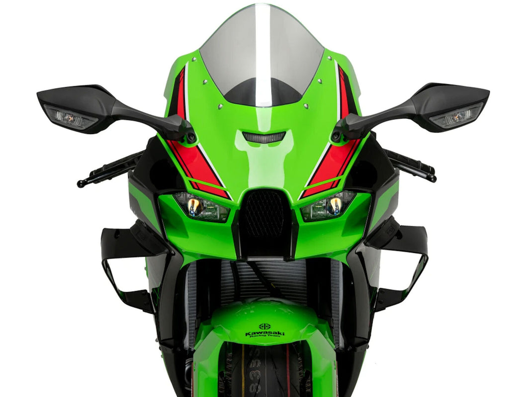 PUIG DOWNFORCE RACE SIDE SPOILERS TO SUIT KAWASAKI ZX-10R/RR (2021 - ONWARDS) - BLACK