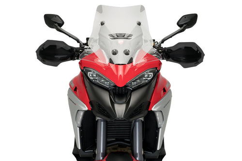 PUIG HANDGUARD EXTENSION TO SUIT DUCATI MULTISTRADA V4/V4S/V4S SPORT 2021 - ONWARDS (DARK SMOKE)
