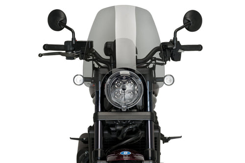 PUIG NEW GENERATION TOURING SCREEN TO SUIT HONDA CMX1100 REBEL (2021 - ONWARDS) - SMOKE