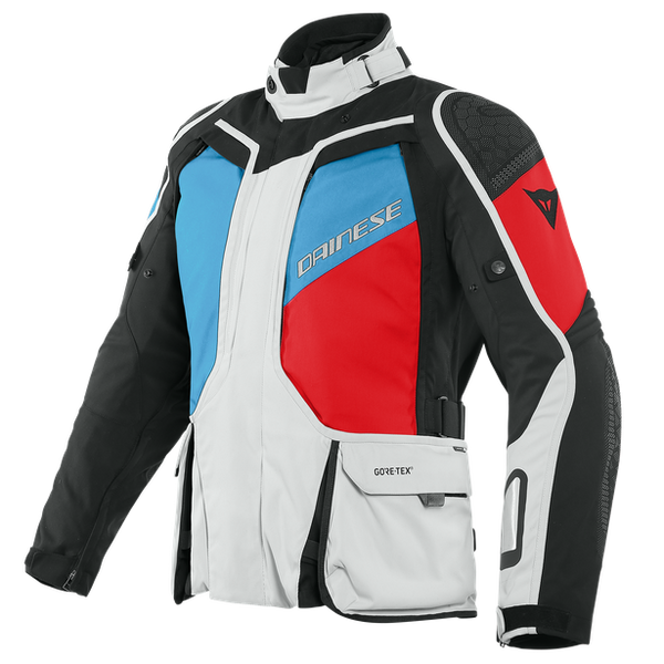 DAINESE D-EXPLORER 2 GORE-TEX JACKET - GLACIER-GREY/BLUE/LAVA-RED/BLACK