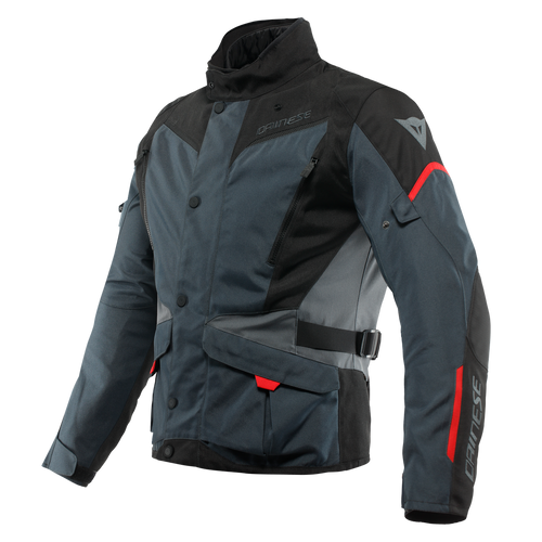 DAINESE TEMPEST 3 D-DRY EBONY/BLACK/LAVA RED TEXTILE JACKET