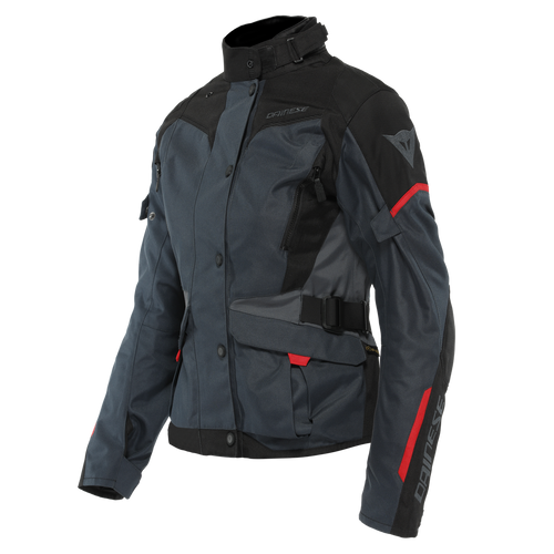 DAINESE TEMPEST 3 LADY D-DRY EBONY/BLACK/LAVA RED WOMENS TEXTILE JACKET