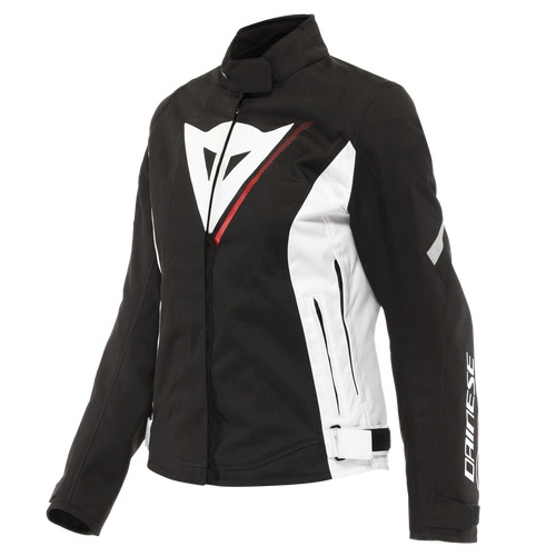 DAINESE VELOCE LADY D-DRY BLACK/WHITE/LAVA RED WOMENS TEXTILE JACKET