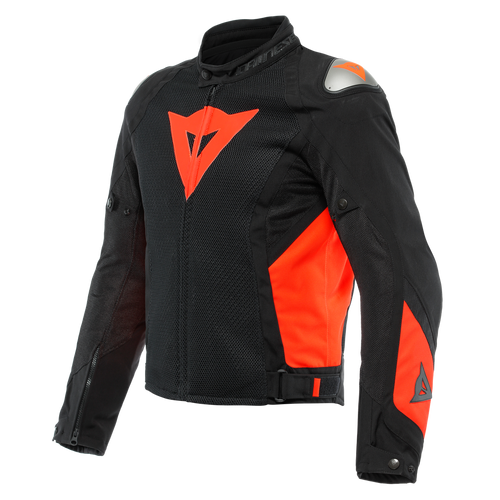 DAINESE ENERGYCA AIR TEX BLACK/FLURO RED TEXTILE JACKET