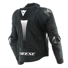 DAINESE SUPER SPEED 4 MATTE BLACK/WHITE LEATHER JACKET