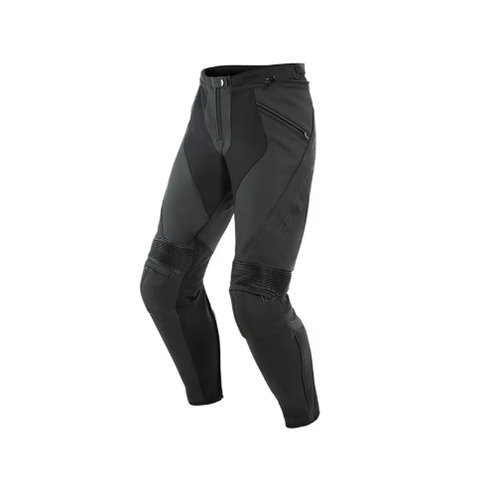 DAINESE PONY 3 MATT BLACK LEATHER PANTS
