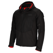 DRIRIDER BLVD AIR SOFT SHELL BLACK TEXTILE HOODIE JACKET