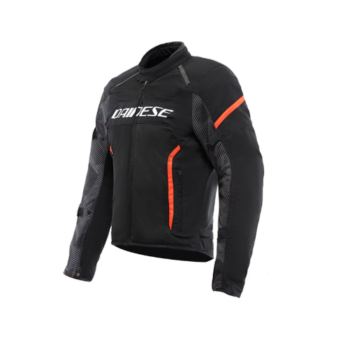 DAINESE AIR FRAME 3 TEX BLACK/BLACK/FLURO RED TEXTILE JACKET