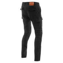 DAINESE CARGO SLIM TAPERED BLACK TEXTILE PANTS