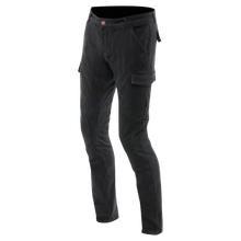 DAINESE CARGO SLIM TAPERED BLACK TEXTILE PANTS