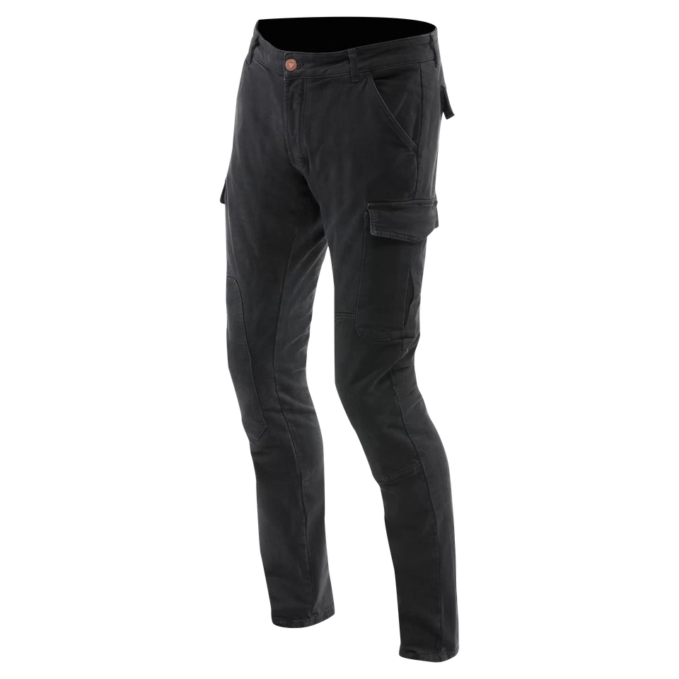 DAINESE CARGO SLIM TAPERED BLACK TEXTILE PANTS