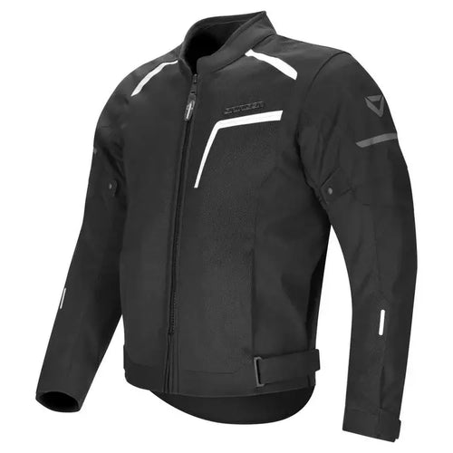 DRIRIDER AIR RIDE 6 SUMMER MESH MOTORCYCLE JACKET - BLACK/WHITE