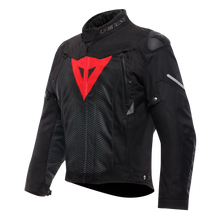 DAINESE SUPER SPRINT D-DRY BLACK/BLACK/LAVA RED TEXTILE JACKET