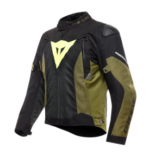 DAINESE SUPER SPRINT D-DRY BLACK/GREEN/FLURO YELLOW TEXTILE JACKET