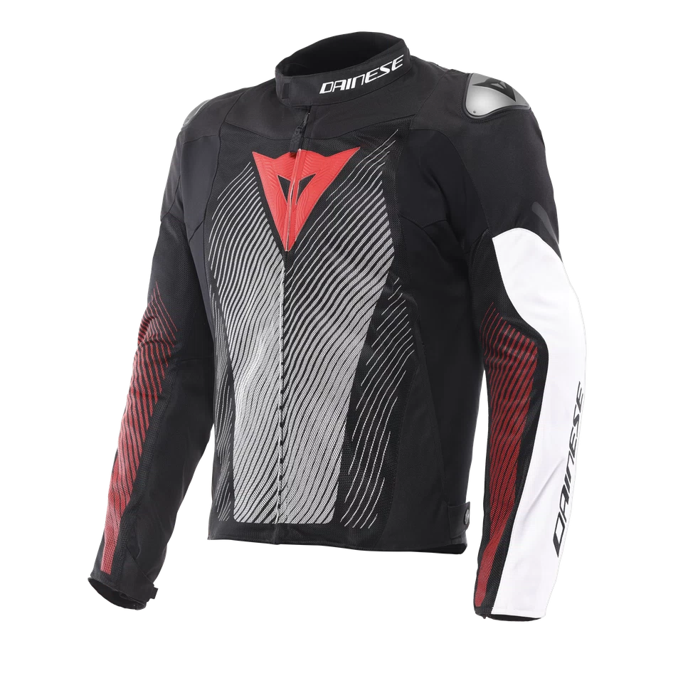 DAINESE VENTAR AIR TEX BLACK/WHITE/RED TEXTILE JACKET