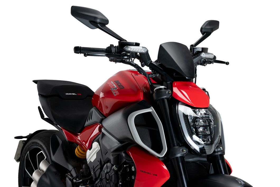 PUIG NEW GENERATION SPORT PLUS SCREEN TO SUIT DUCATI DIAVEL V4 (2024 - ONWARDS) - MATTE BLACK