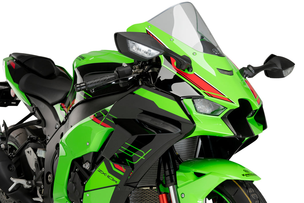 PUIG DOWNFORCE RACE SIDE SPOILERS TO SUIT KAWASAKI ZX-10R/RR (2021 - ONWARDS) - BLACK