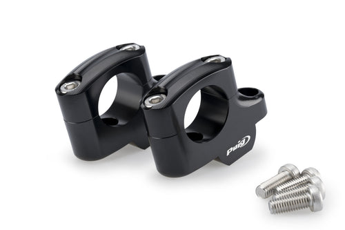 PUIG PULLBACK RISERS TO SUIT BMW R 1200/1250 GS MODELS (BLACK)