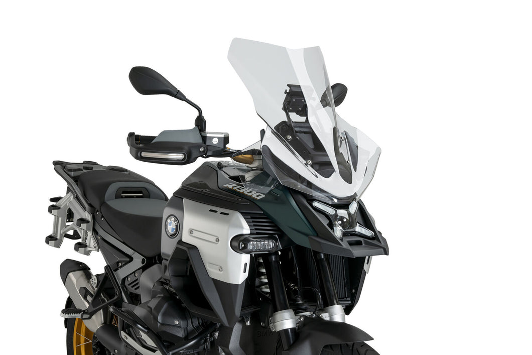 PUIG TOURING PLUS SCREEN TO SUIT BMW R 1300 GS MODELS WITHOUT ACC/RADAR (CLEAR)