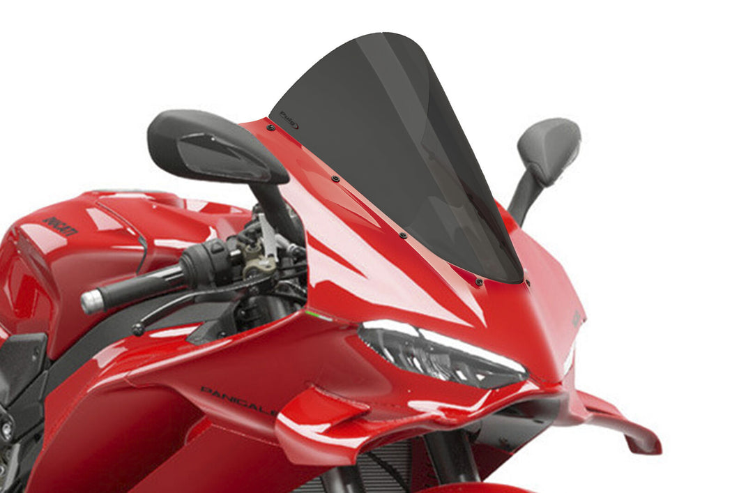 PUIG R-RACER SCREEN TO SUIT DUCATI PANIGALE V4/R/S (2025 - ONWARDS) - DARK SMOKE