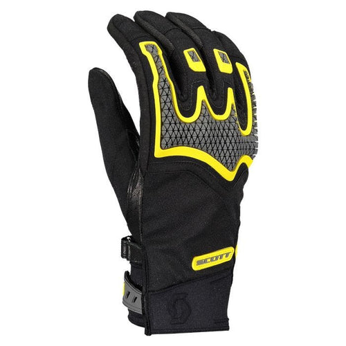 SCOTT DUALRAID BLACK/CYBER YELLOW ADVENTURE GLOVES