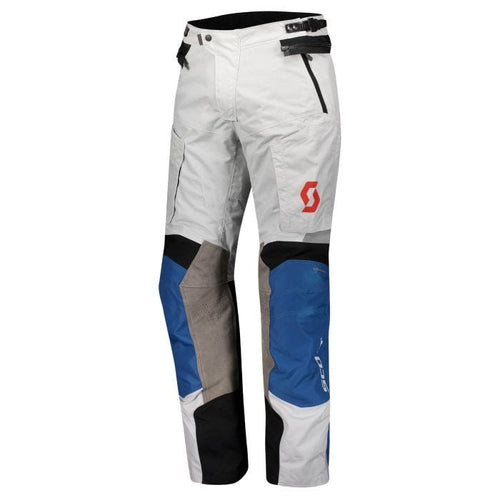 SCOTT DUALRAID DRYO SAPPHIRE BLUE/LUNAR GREY WATERPROOF ADVENTURE TEXTILE PANTS
