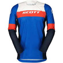 SCOTT 450 ANGLED LIGHT BLUE/RED MOTOCROSS JERSEY