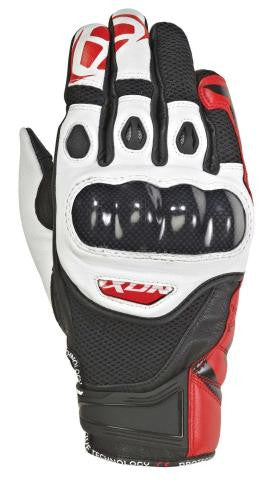IXON RS RECON AIR GLOVES - BLACK/WHITE/RED