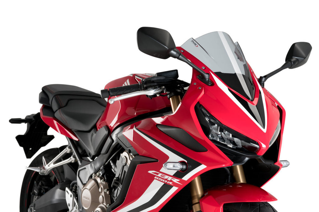 PUIG Z-RACING SCREEN TO SUIT HONDA CBR650R 2019 - ONWARDS (LIGHT SMOKE)