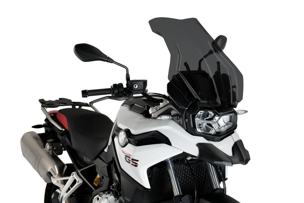 PUIG TOURING PLUS SCREEN TO SUIT BMW F750/850GS (2018 - ONWARDS) - DARK SMOKE