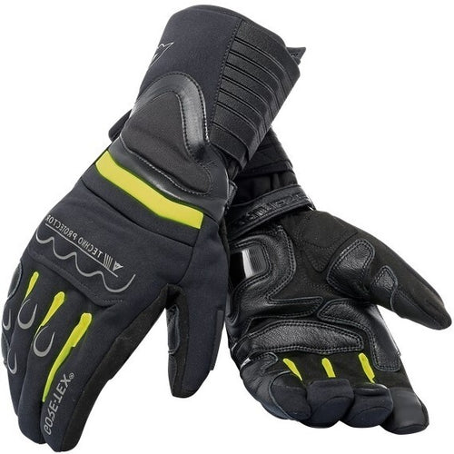 DAINESE SCOUT 2 UNISEX GORE-TEX BLACK/FLURO YELLOW/BLACK MOTORCYCLE GLOVES