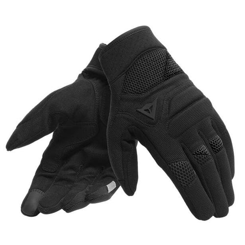 DAINESE FOGAL UNISEX BLACK/BLACK MOTORCYCLE GLOVES