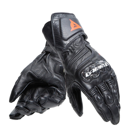 DAINESE CARBON 4 LONG BLACK/BLACK/BLACK LEATHER GLOVES