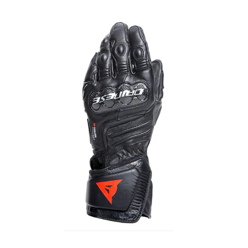 DAINESE CARBON 4 LONG BLACK/BLACK/BLACK LEATHER GLOVES