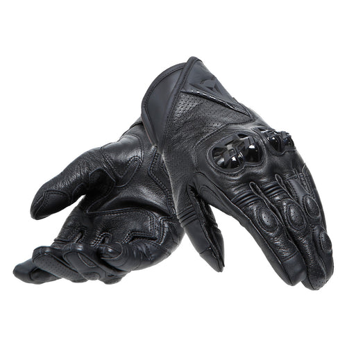 DAINESE BLACKSHAPE BLACK/BLACK LEATHER MOTORCYCLE GLOVES