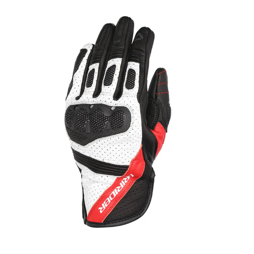 DRIRIDER COVERT BLACK/WHITE/RED GLOVES