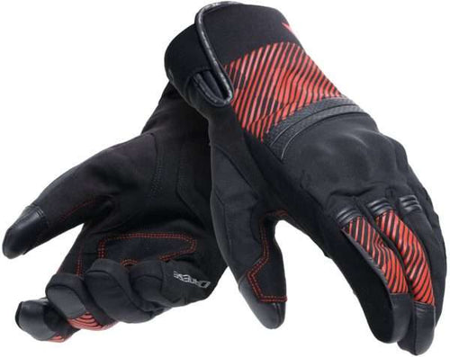 DAINESE FULMINE D-DRY BLACK/BLACK/RED GLOVES