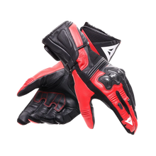 DAINESE REACTO CARBON LONG BLACK/LAVA RED GLOVES