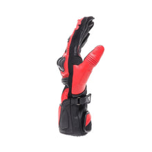 DAINESE REACTO CARBON LONG BLACK/LAVA RED GLOVES