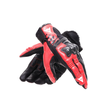 DAINESE REACTO CARBON SHORT BLACK/LAVA RED GLOVES
