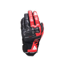 DAINESE REACTO CARBON SHORT BLACK/LAVA RED GLOVES