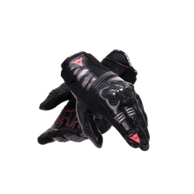 DAINESE REACTO CARBON SHORT BLACK/FLURO PINK WOMENS GLOVES