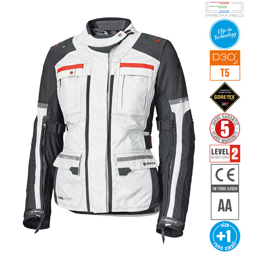 HELD CARESE EVO WOMENS JACKET GREY-RED
