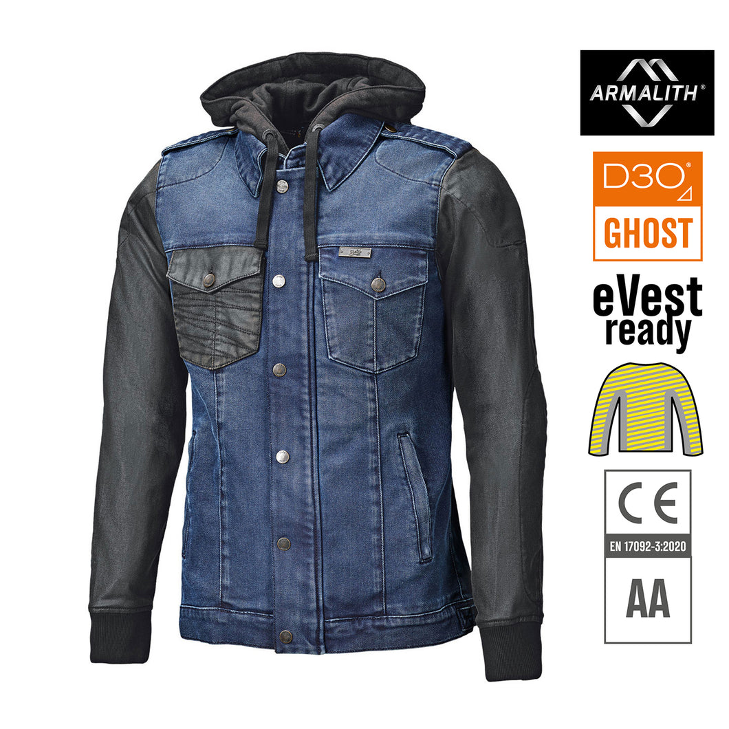 HELD PETROL DENIM JACKET BLUE-BLACK